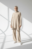 Beige set white studio shadows