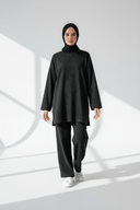 Black set geometric shadows no belt