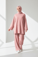 Pink set white studio shadows